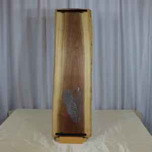 Etched Live Edge Walnut Board